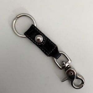 Coach Leather Keychain